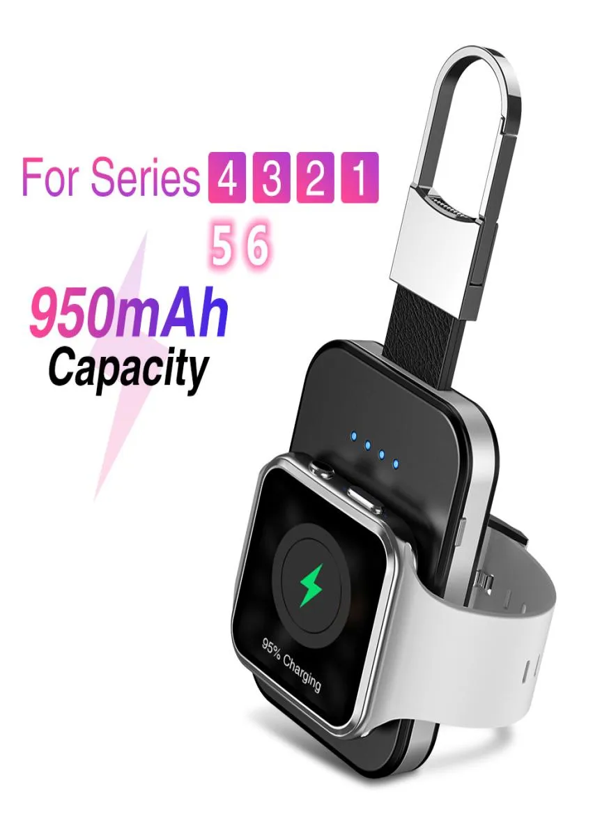 Qi Cargador inalámbrico para iwatch 6 5 4 3 2 Carga magnética Mini PowerBank Ratio de reloj Inalámbrica Batería externa2918306