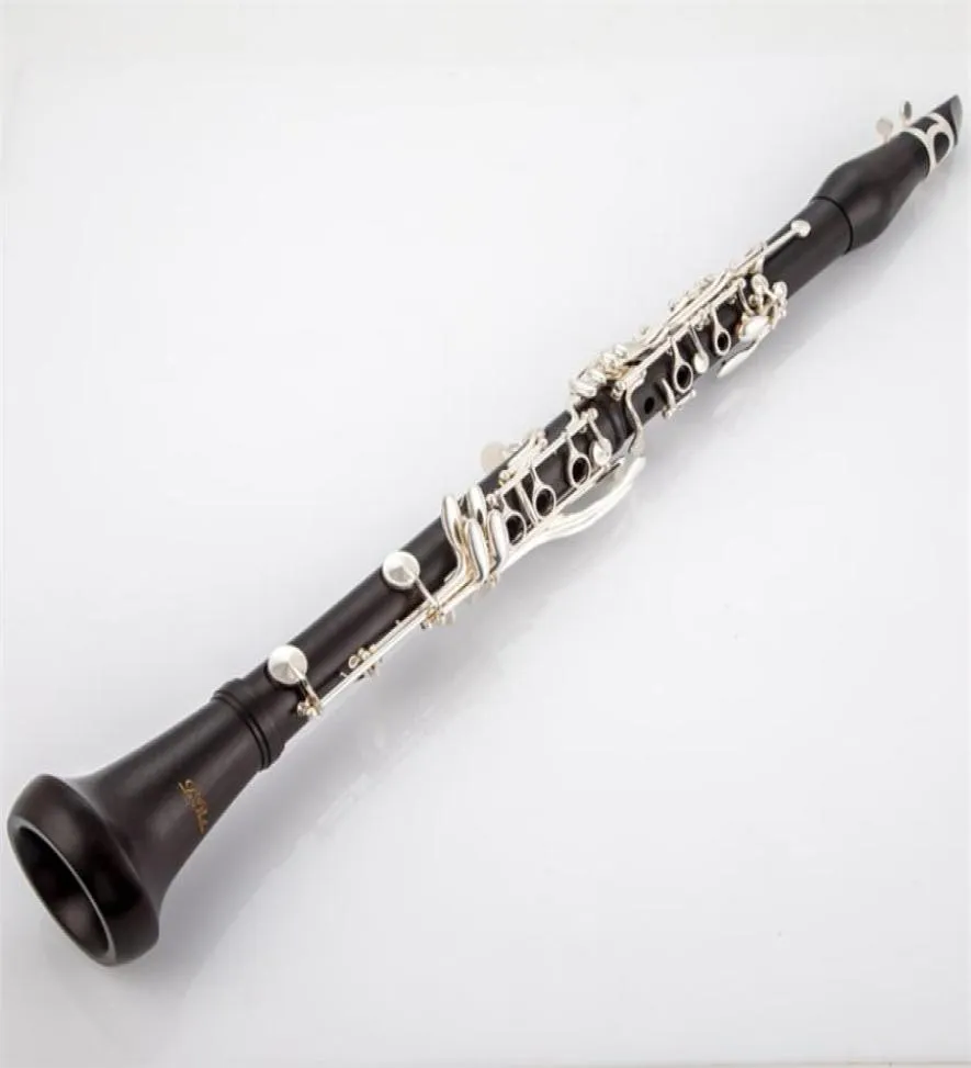 Ilbelin Professional Ebony Clarinet BB Tune 17 Key Silver Copper Solid Wood Clarinet114345089