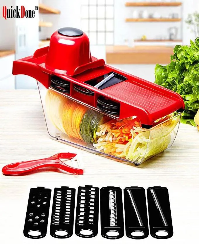 Fête de Noël Mandoline Slicer Végétal Couteau et outil Blade en acier inoxydable Manuel de fruits de la cuisine de pomme de terre Peeler Carrot Raidder 3323974