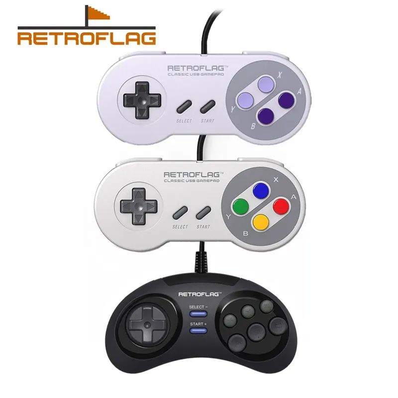 GamePads Retroflag SuperPiクラシックワイヤードUSBゲームパッドゲームコントローラーゲームアクセスコントローラーVoor Raspberry Pi Windows NS。