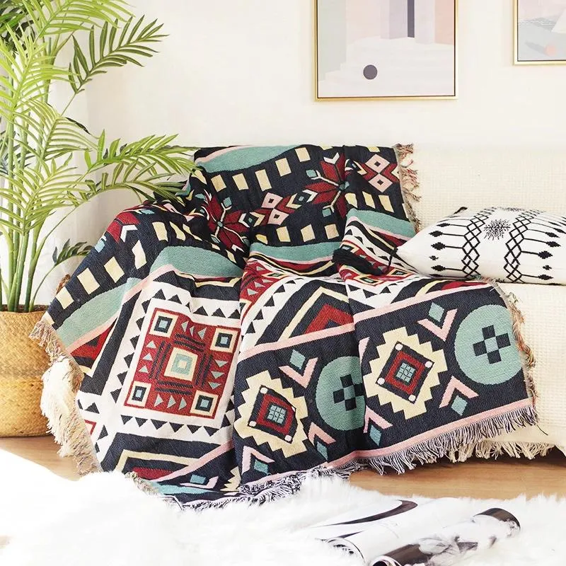Filtar nationell stil gesang soffa filt handduk dekorativ b el tapestry