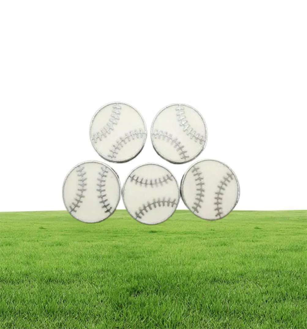 Entièrement 100pcslot 8 mm de baseball de baseball charme de diy sport accessoire ajustement pour les clés de bracelet de 8 mm bracelet7642412