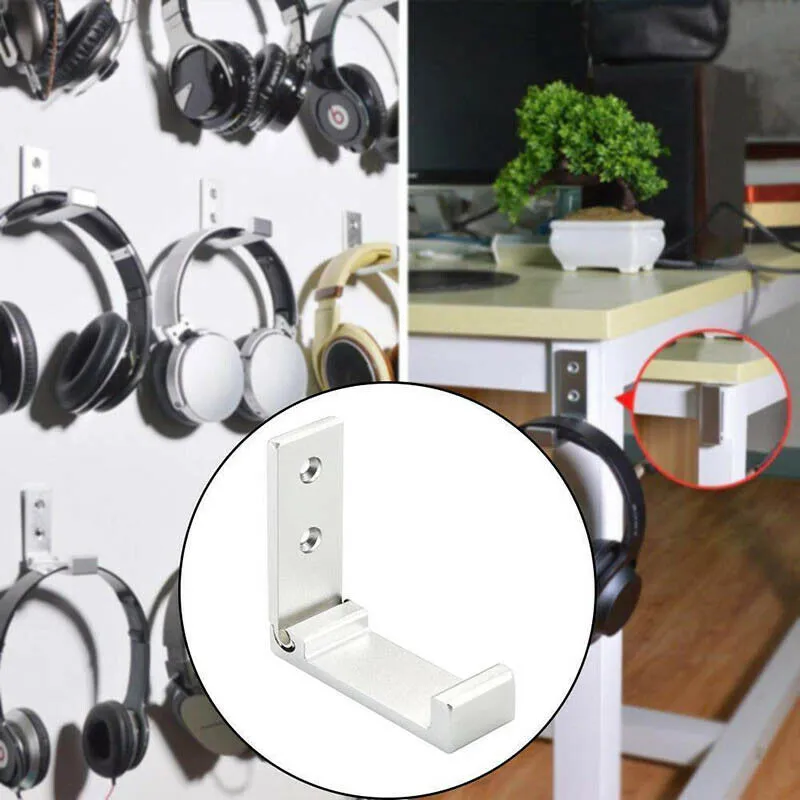 Aluminium Alloy Headphone Stand Rack Non-Slip Stand Holder Desk Gaming Headset Bracket Hanger - copertina
