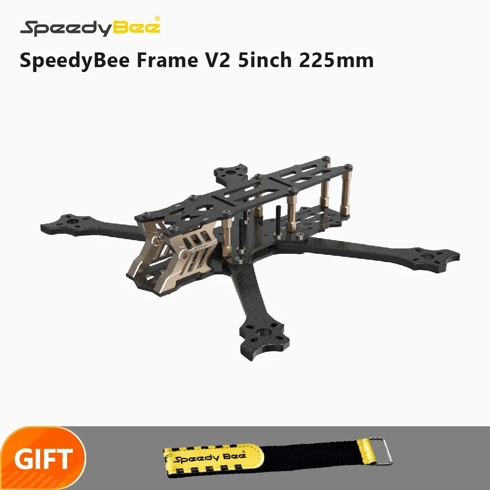 Kameror Speedybee FS225 V2 5inch 225mm 5 "FPV Freestyle Carbon Fiber Frame RC Racing Drone