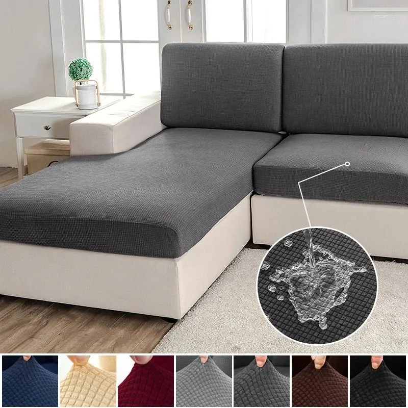 Chair Covers Waterproof Sofa Seat Cushion Cover Jacquard Elastic AirChair Washable Removable Slipcover Livingroom