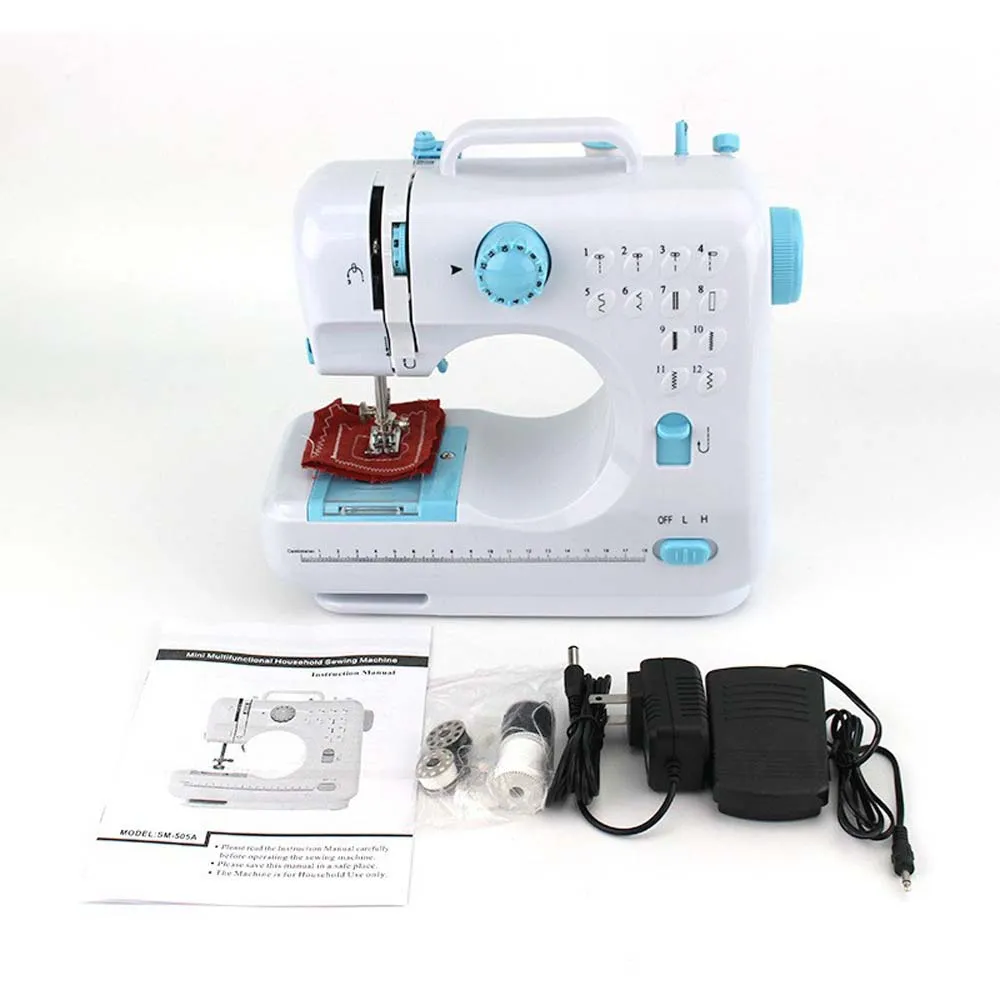 Inne Mini Inne Portable Electric Mini Sewing Machine: 12 Stitches, Beginner ...