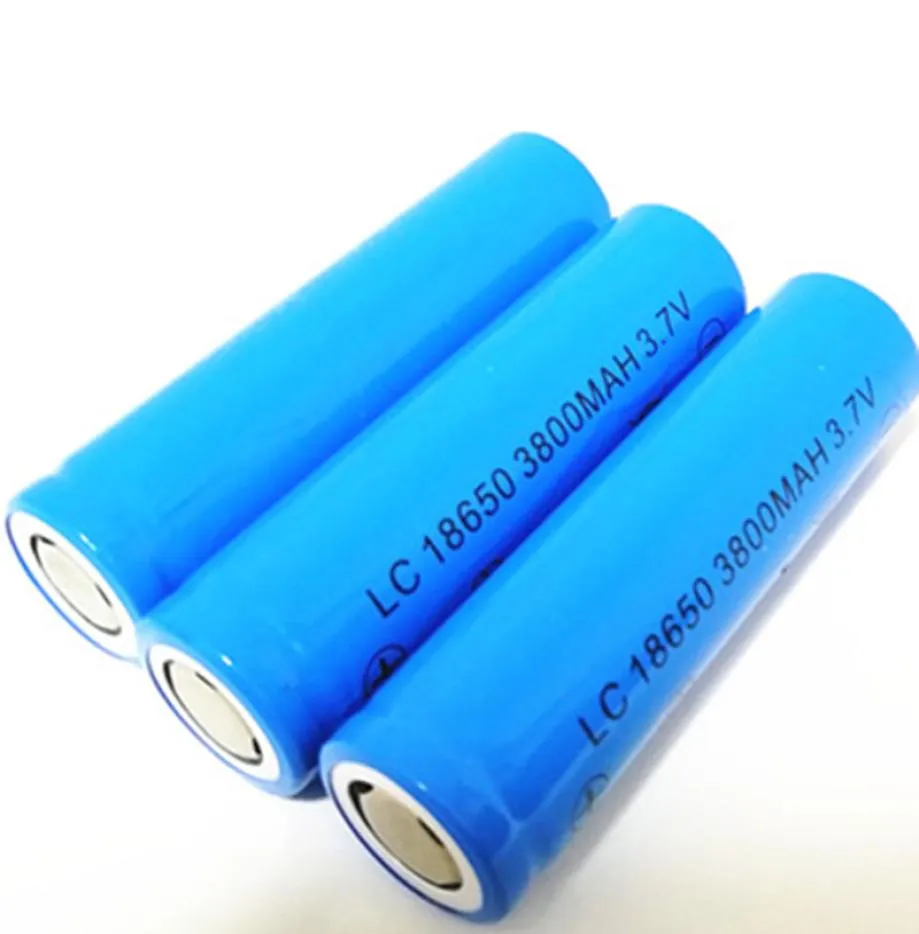 LC 18650 3800mAh Blue 37 V litiumbatteri med hög kvalitet kan användas i LED -ficklampan Digitalkamera och SO ON8074000