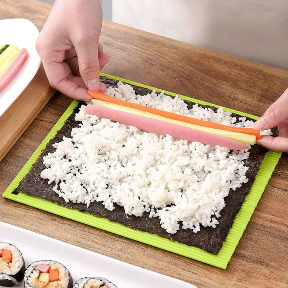 Riutilizzabile Sushi Maker stampo tappetino in Silicone Sushi rullo stuoie per r