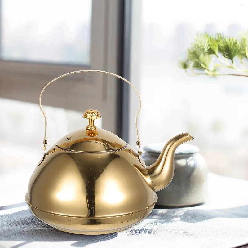 Geschirrsets Metallbehälter Deckel Edelstahl Teekannen Teekannen versorgt Kaffeemaschine Küchenkocher Pitcher Sieb Travel