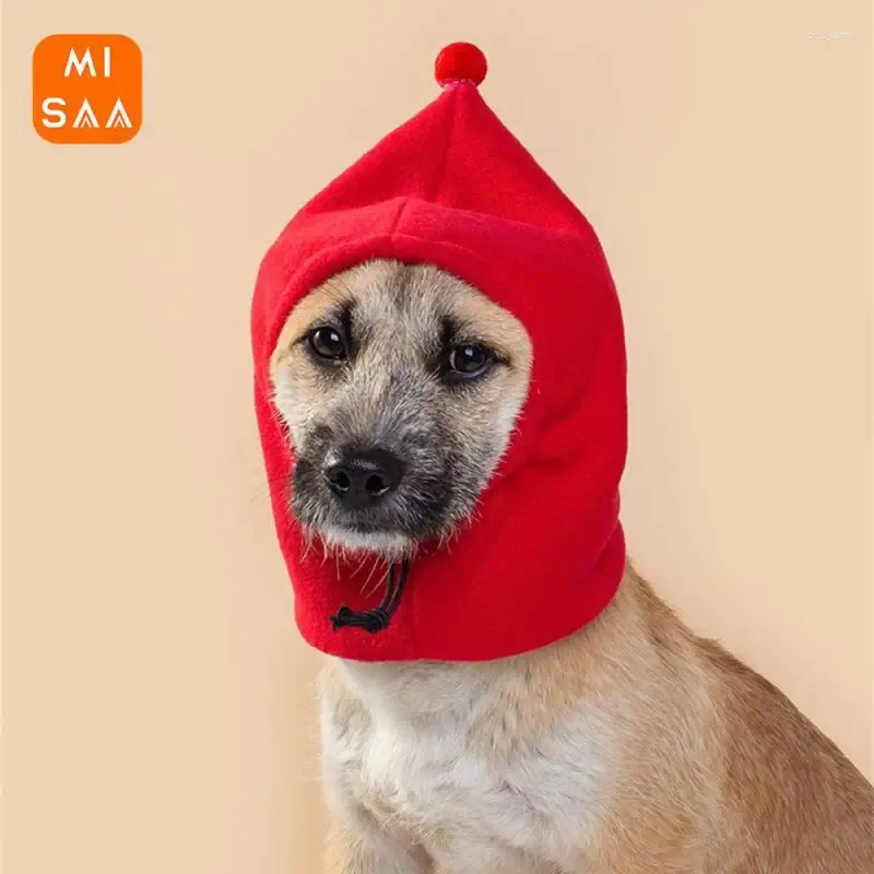 Hundkläder tecknad mjuk hatt bekväm slitstarka semestertillbehör casual huvudbonad husdjur lätt att rengöra vintern
