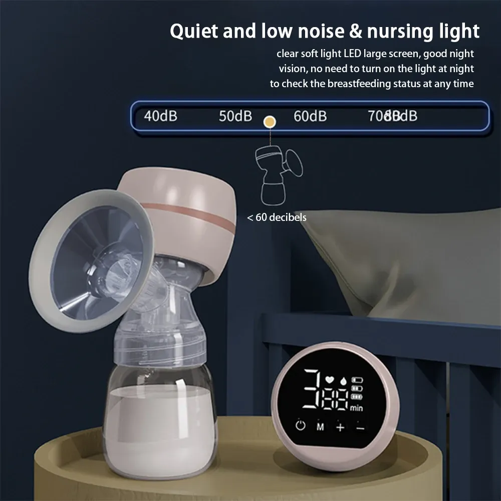 Enhancer Portable Electric Breast Pump USB -laddbar tyst bärbar mjölkutdragare Automatisk mjölkare Komfort amning BPA gratis