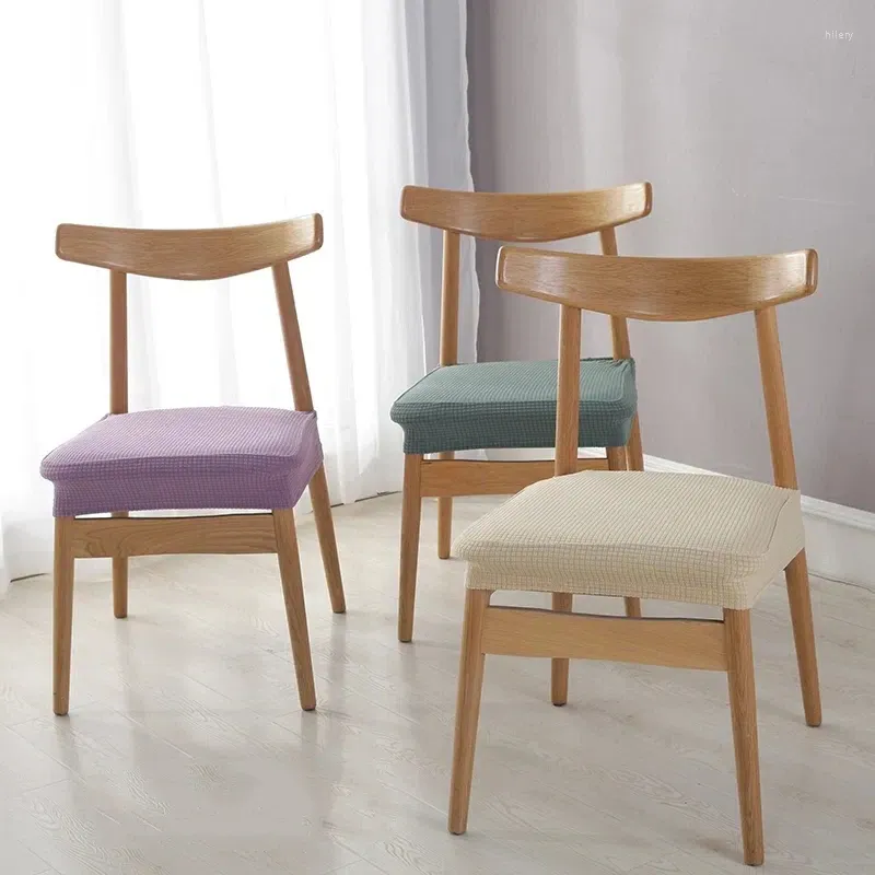 Крышка стулья современный простой стиль сплошной цвет для домашнего обеденного покрытия с высокой эластичной утолденной водонепроницаемой кофейней сиденья декор кофе
