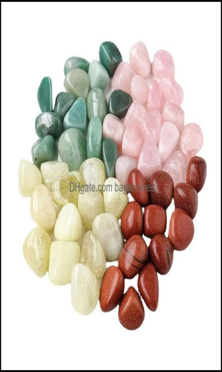 Artes e ofícios Presentes de artes Home Garden Natural 23cm Cristal Mineral Healing Reiki Energy Crush Stone para jóias que produzem peixes tanques 5294635