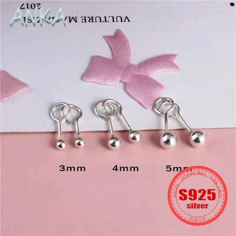 Boucles d'oreilles S925 Bubble Bubble Bubble Femelle Marque Femelle Pin de questionnalité pour éviter les trous nourrissants et les trous nourrissants