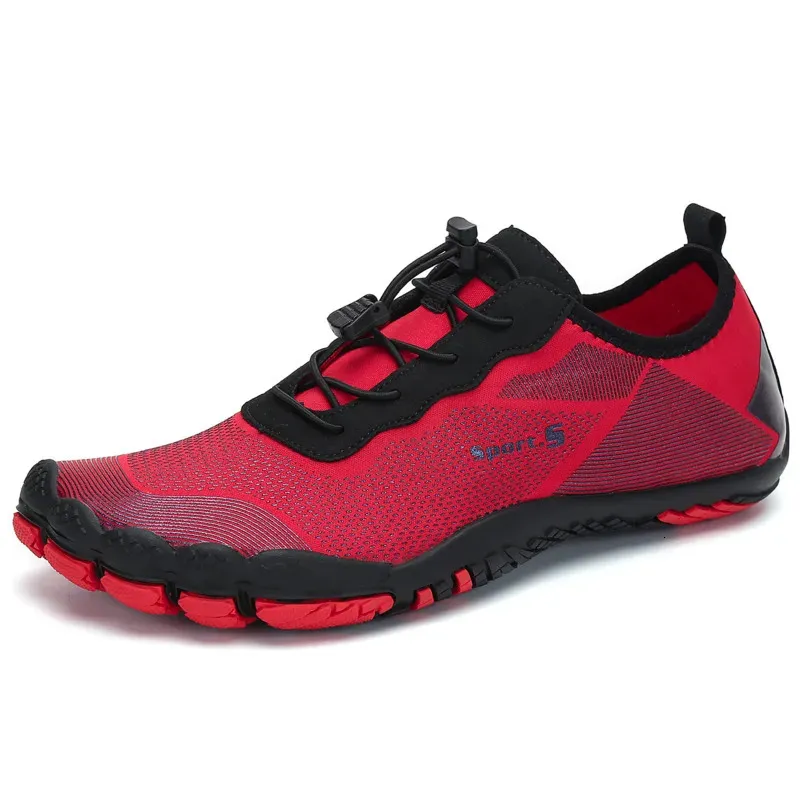 Men Summer Barefoot Aqua Water Shoes Red Beach Women Upstream Sneakers Outdoor Swimming Gym Fishing Footwear 240402