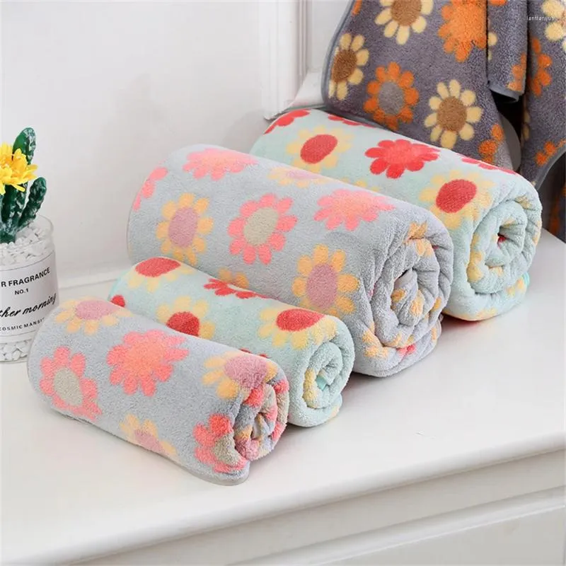 Serviette mère et enfant couvre forte absorption d'eau peignoir de tournesol