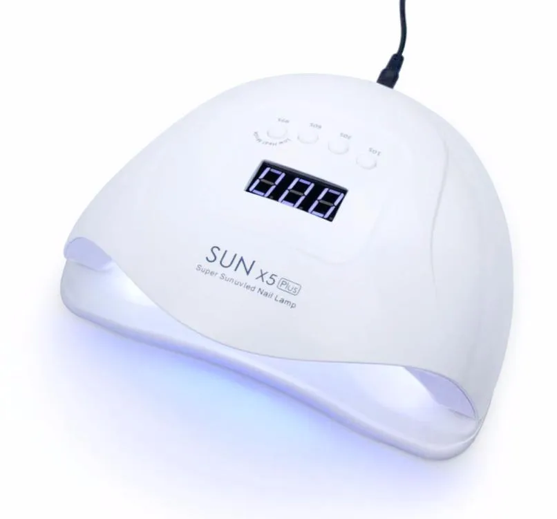 Sun X5Plus 80W48W UV Ljus LED -lampa Snabbtorkning Nagel torktumlare Ice Lamp för att bota UV Gel Polish Nail Art Tools6583793