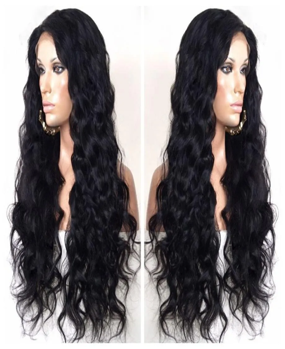 Silk Top Full Lace Human Hair Wigs Virgin Malaysian Body Wave Unprocessed Remy Hair Silk Base Lace Front Wig Wavy with Baby Hair9193853