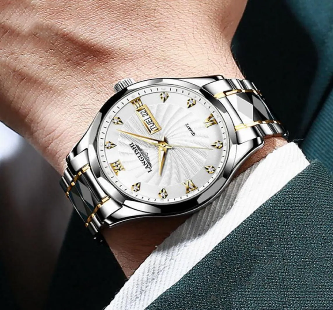 Reloj de rol de rol Cuartzo Mens Relojes Top Brand Luxury Watch Man Gold Sacticador de acero inoxidable Relogio Masculino impermeable RGDF1046475