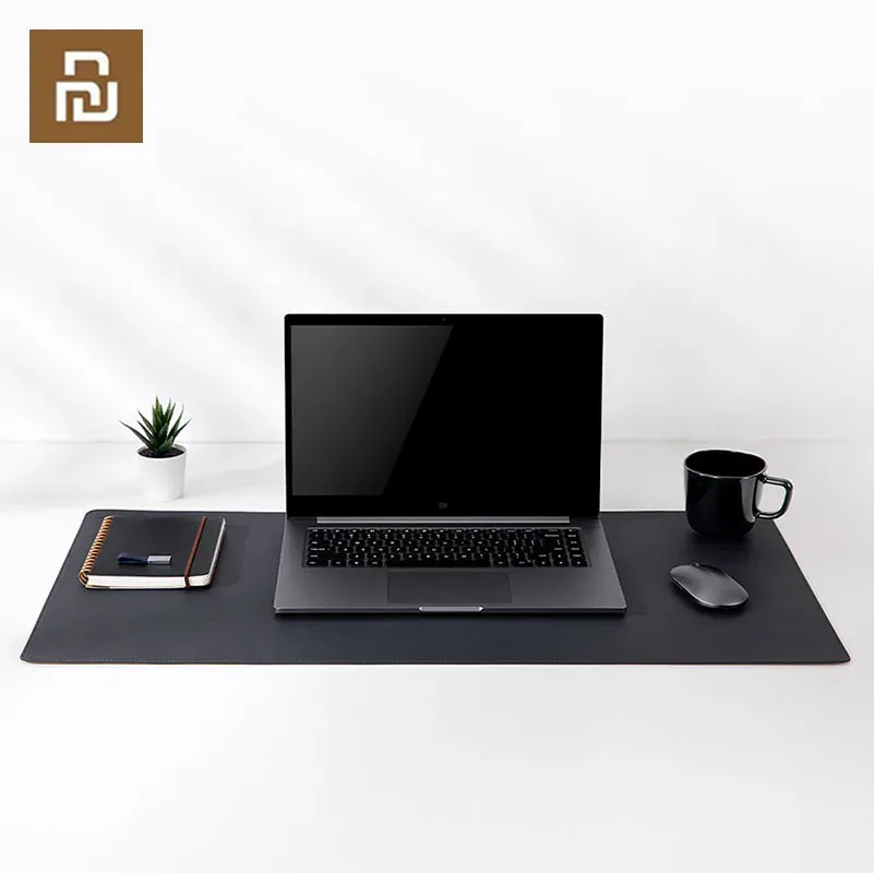 Accessories Xiaomi Extra Large PU Leather Mouse Pad Natural Oak Desk Mat Antifouling Waterproof Computer Mousepad Keyboard Table Cover