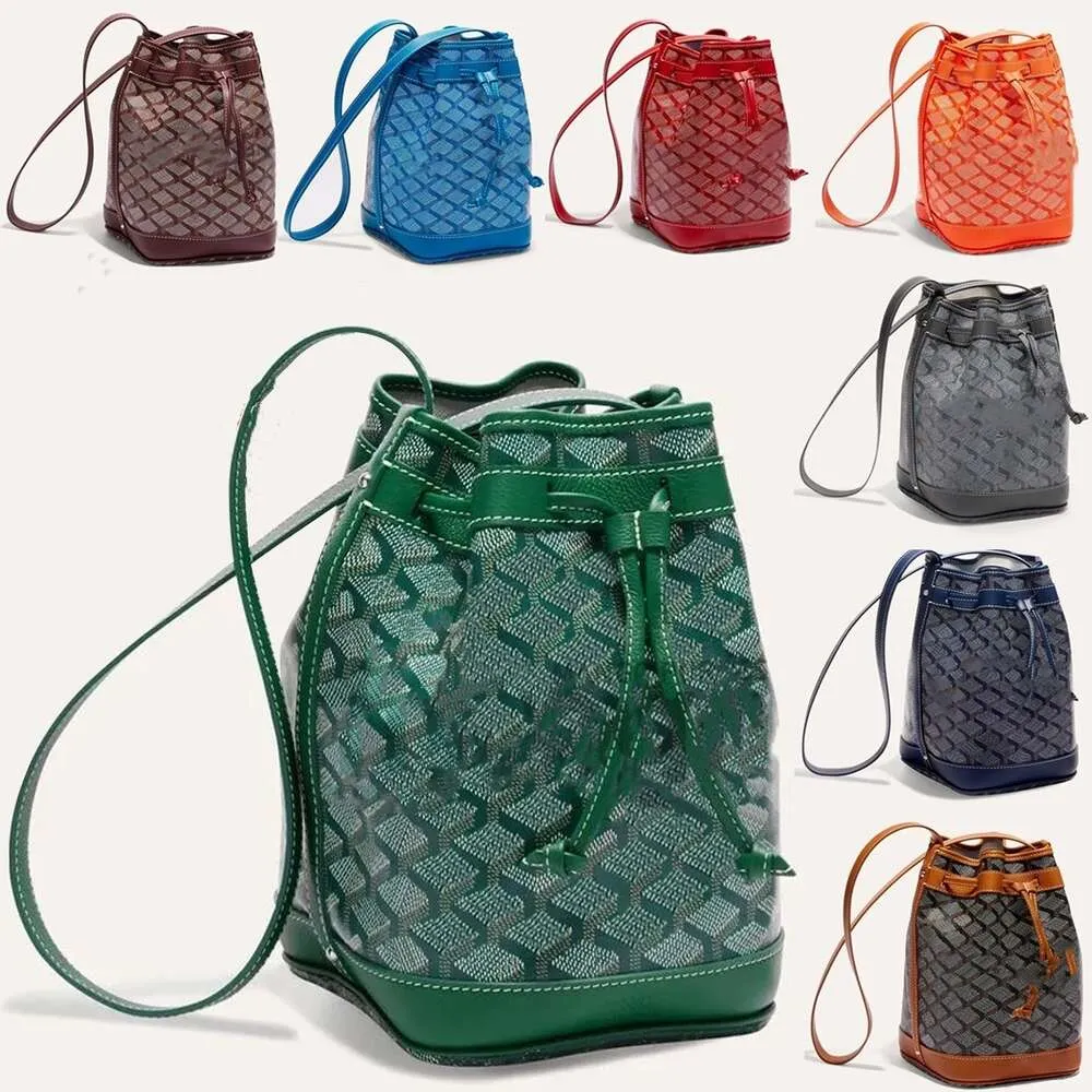 Axel designer handväska med dragsko hink crossbody läder fashionabla kvinnor plånbok handväska färg dammtät väska