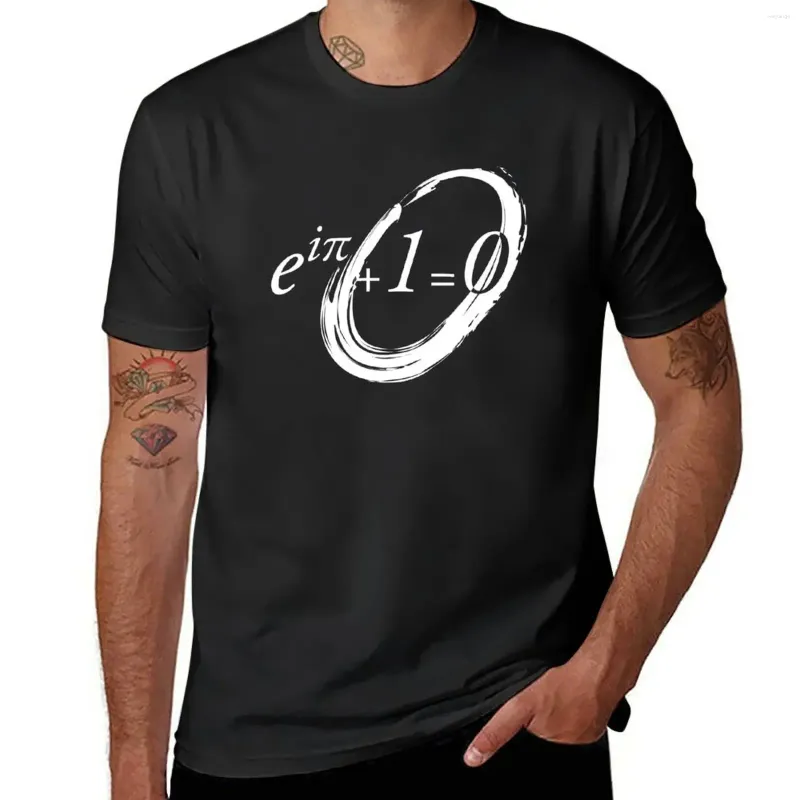 Men's Polos White Euler Formula Zero sera le résultat T-shirt Vintage Clothes Edition surdimensionnée T-shirt Men