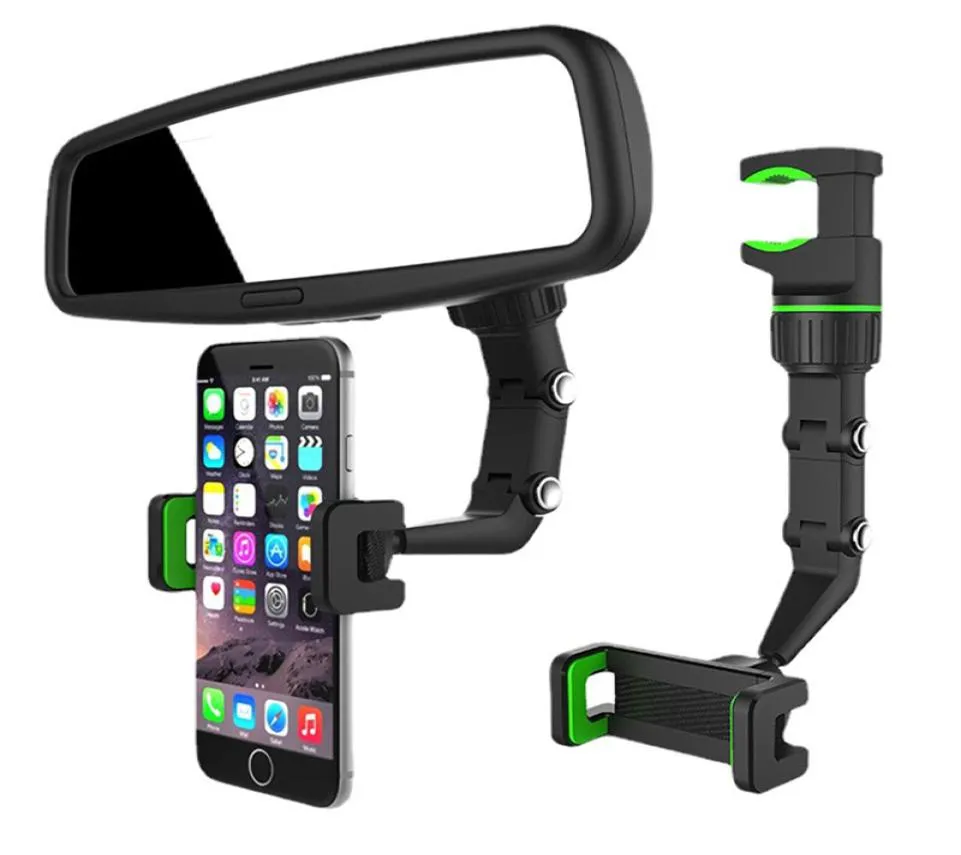 Universal mount phone holder multifunctional rotate 360 degrees car rearview mirror suspension holders for smartphone gps bracket 6403671