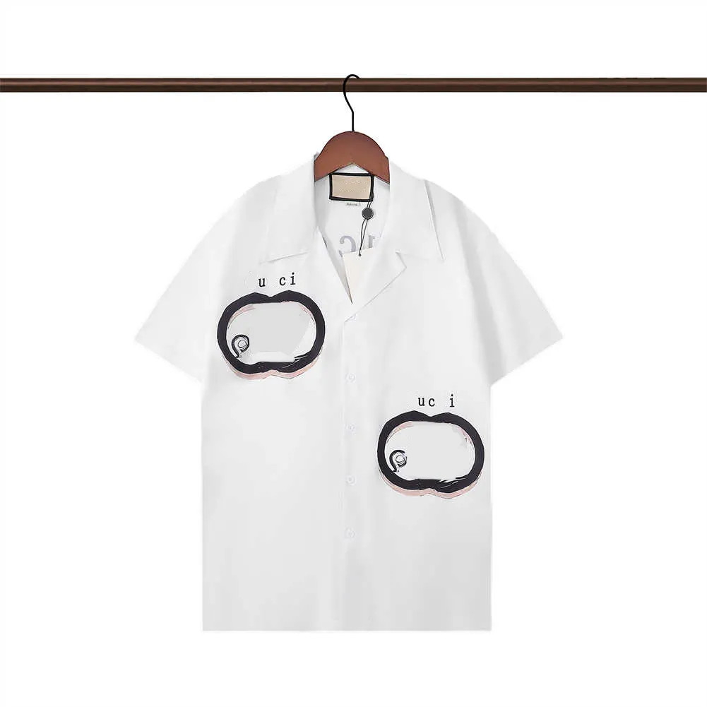 Letnia męska koszulka designerska druk guzika w górę swobodna luźna wersja Polo krótkie rękaw hawajski lapel top moda moda Seria koszulki na plaży rozmiar M-3xl #48