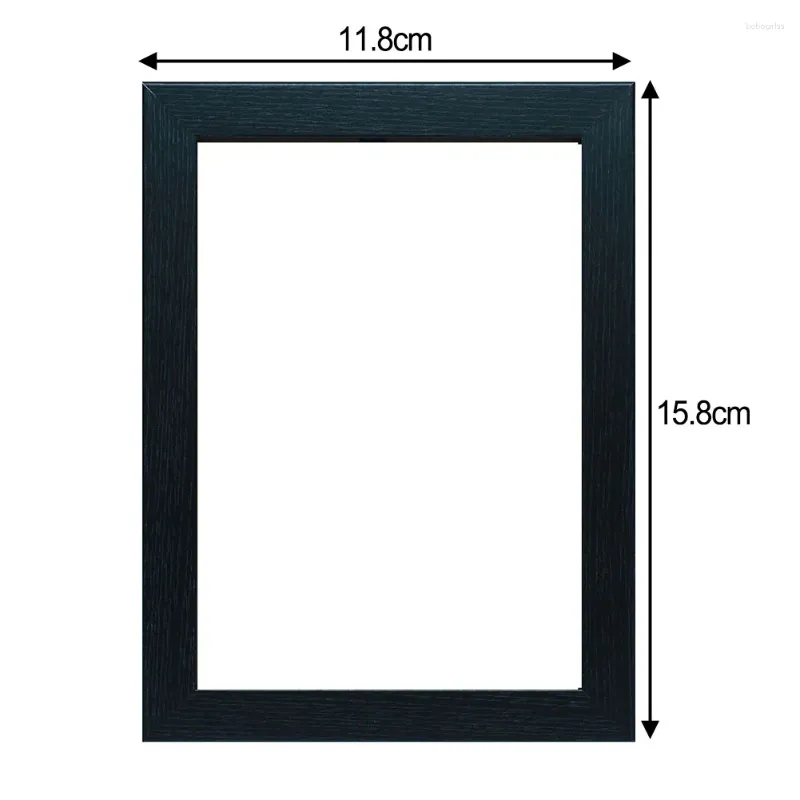 Frames Solid Wood PO frame Poster 11,8 15,8 cm 15,8 11,8 cm 1 stcs Acryl Zwart Wit Modern Oak