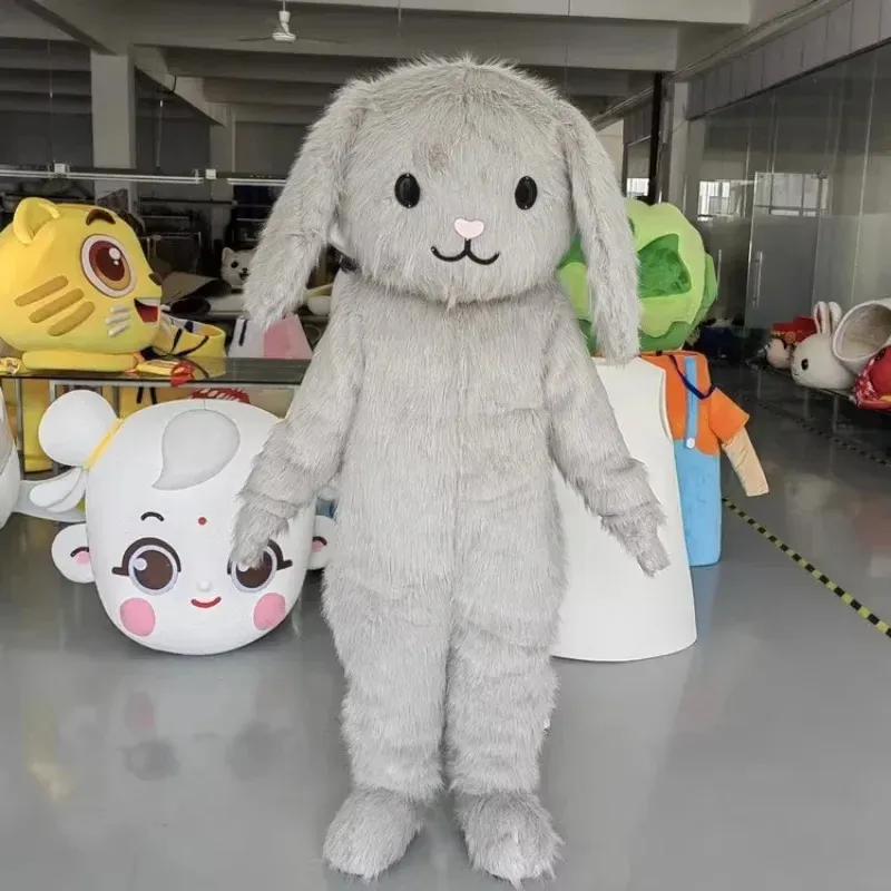 Długie pluszowe króliczki Mascot Costume Top Cartoon Anime Postacie Karnawał unisex dla dorosłych rozmiar świątecznych przyjęcia urodzinowe strój na zewnątrz garnitur