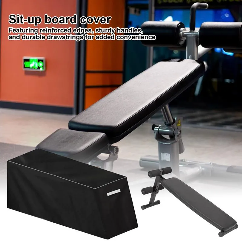 Sit Up Bench Cover Heavy Duty Oxford Fabric Outdoor Protective Bench Cover for Gym Weight Benches Dustproof Outdoor Equipment Covers for Rain Wind