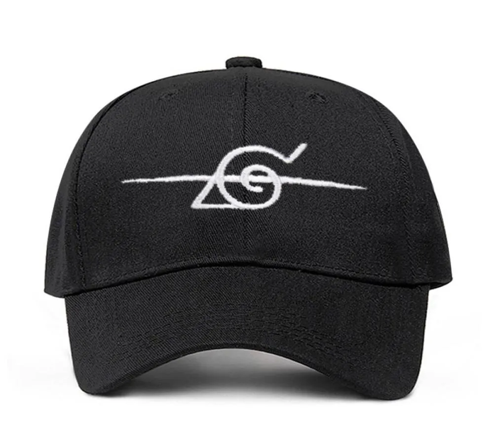 2019 Nouvelle capuchon Uchiha Uzumaki Logo Cotton Snapback Cap Cap de baseball pour hommes Femmes Hip Hop Dad Black Snapback Hats DropShipp9836172