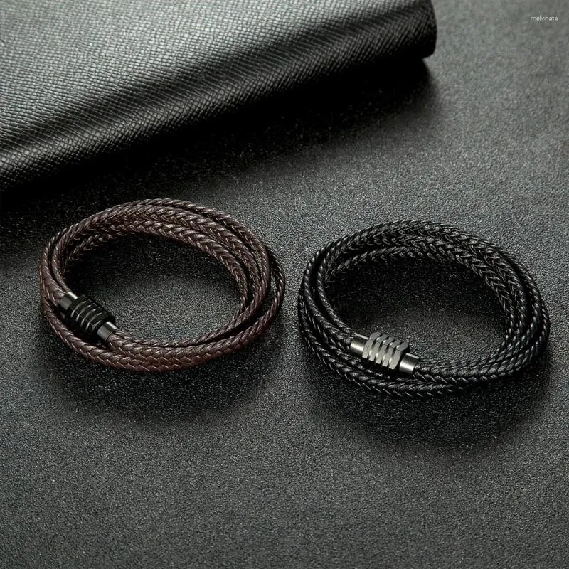 Bracelets de liaison bracelet en cuir masculin de style masculin