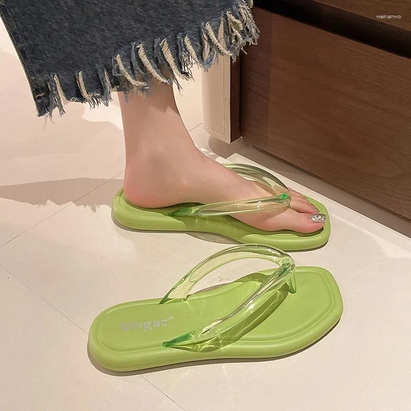 Slippers transparante PVC dames slippers schoenen flats