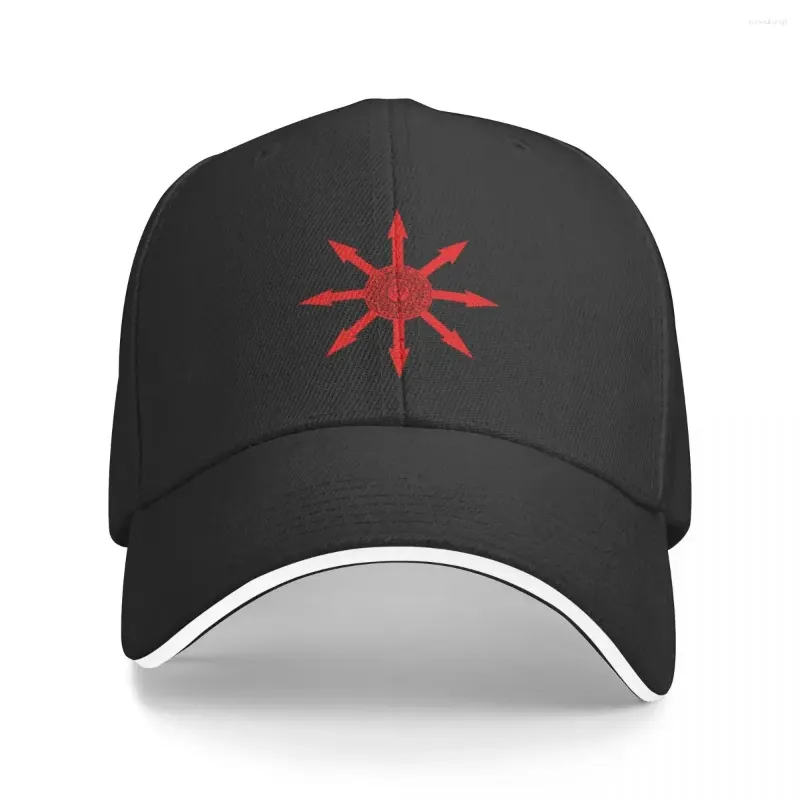 볼 캡 8 뾰족한 카오스 스타 - 마법 상징 (빨간색) 야구 모자 해변 모자 아빠 남성 여자