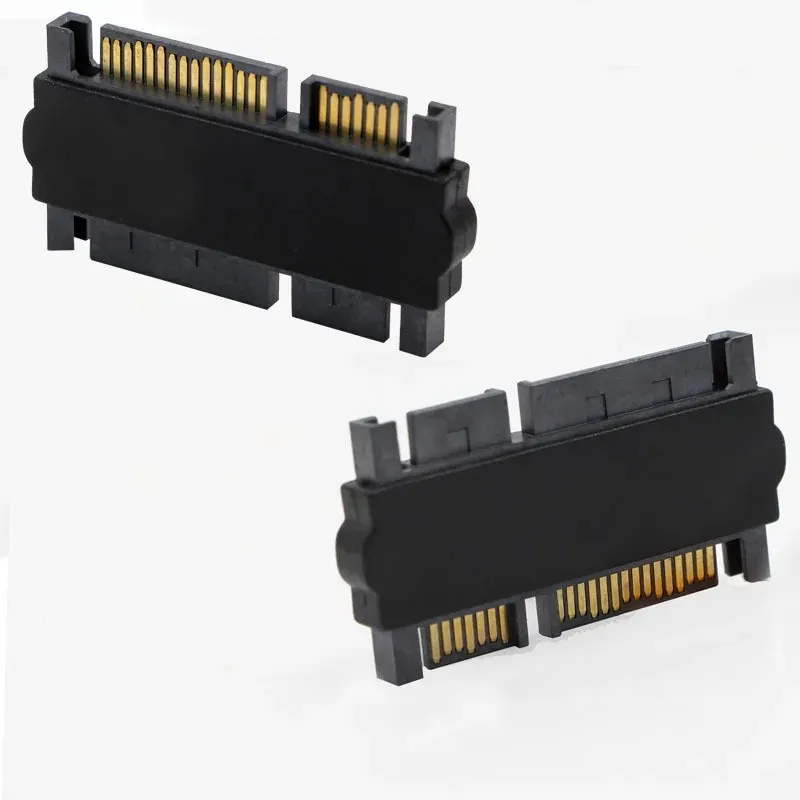 2024 Sata Male to Sata Male Adapter Adapter Converter 22pin Sata مع 7pin+15pin femal