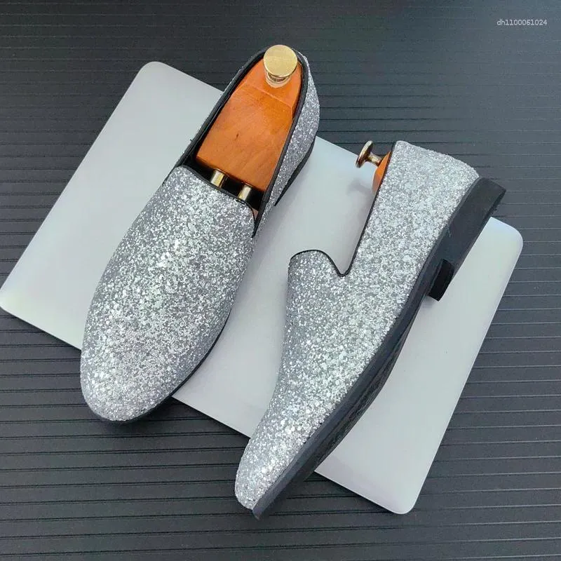 slim fit dress slacks Mens Glitter Shoes | Amali Sutton main image 1