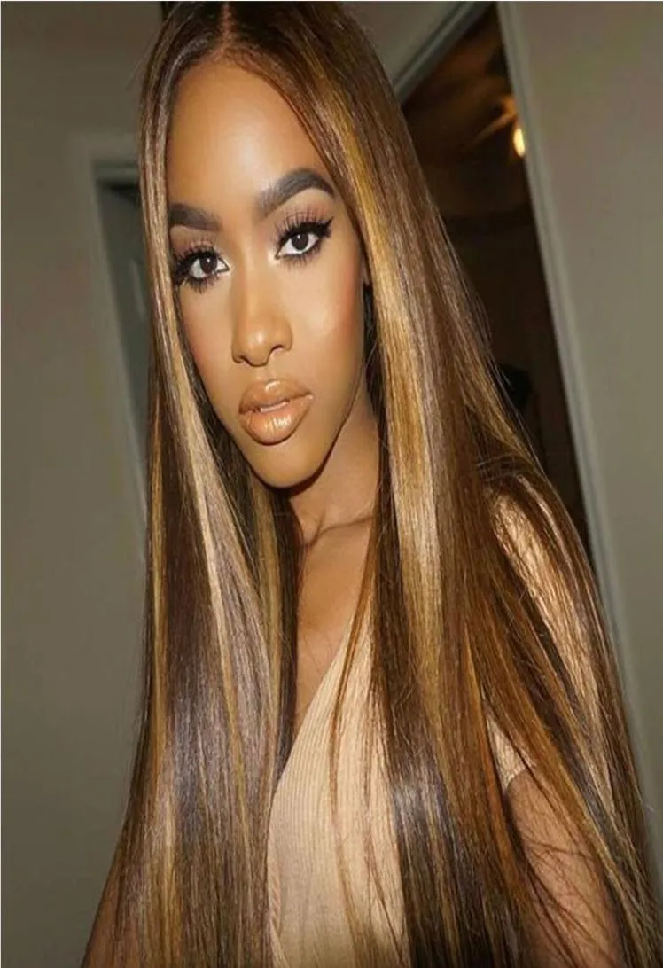 Facotes de cabelo lisos brasileiros P427 Misture os pacotes de cabelo de cabelo brasileiro 3pcs Remy Human Hair Pactles 100gpcs6405958