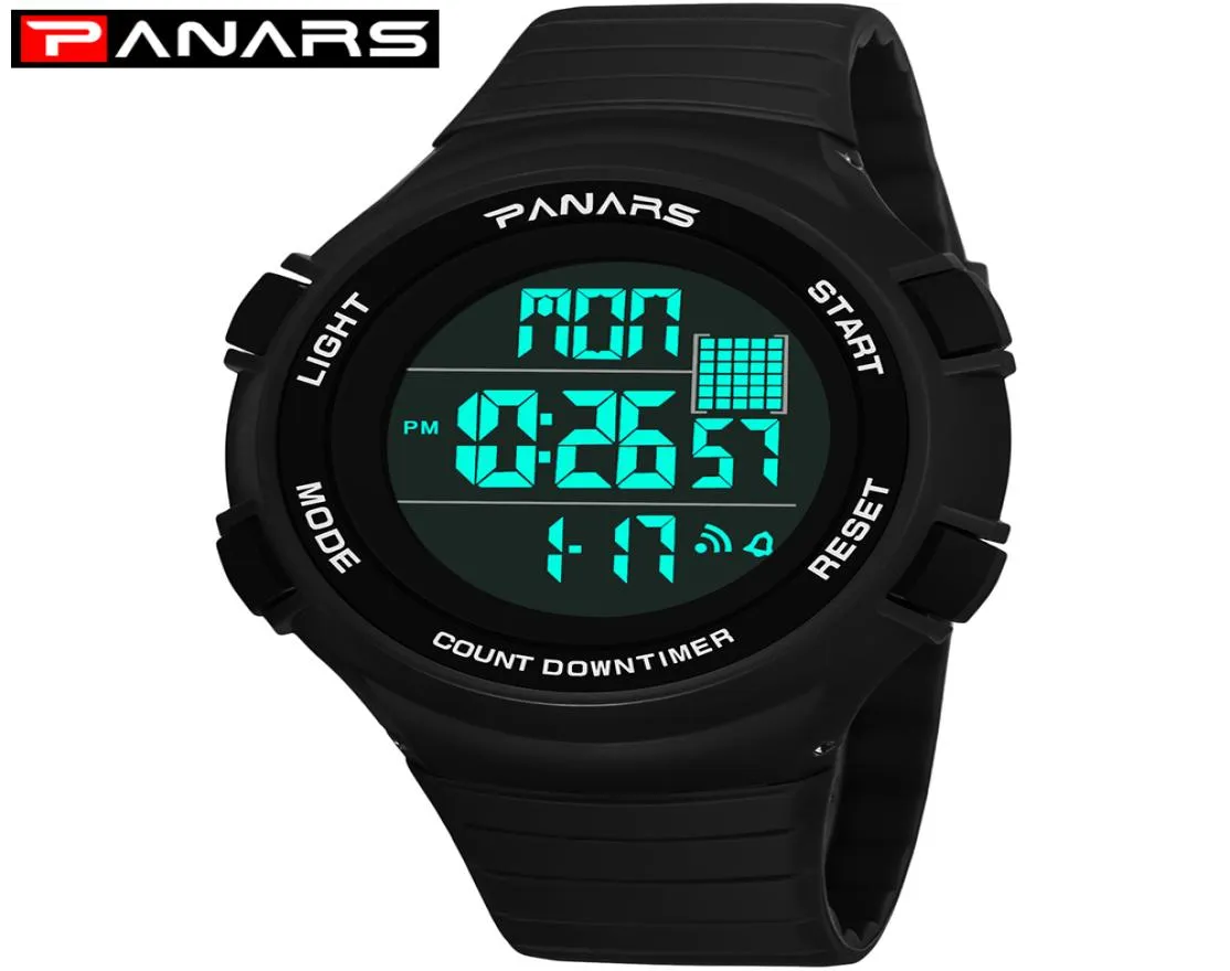 PANARS Mens LED Digital Watches Waterproof Chronograph Sport Watch for Man Outdoor Fitness Stopwatch Alarm Clock Wristwatch 81024993234