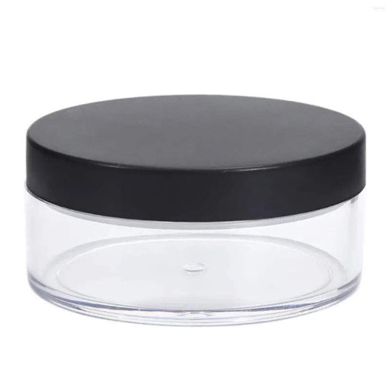 Storage Bottles Portable Face Powder Box Mineral Makeup Empty Jar For Loose Accessories