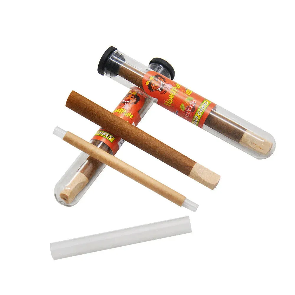 HONEYPUFF Fruit Flavor Pre-Rolled Rolling Cones With Wood Filter Tip 5 Doob Tube