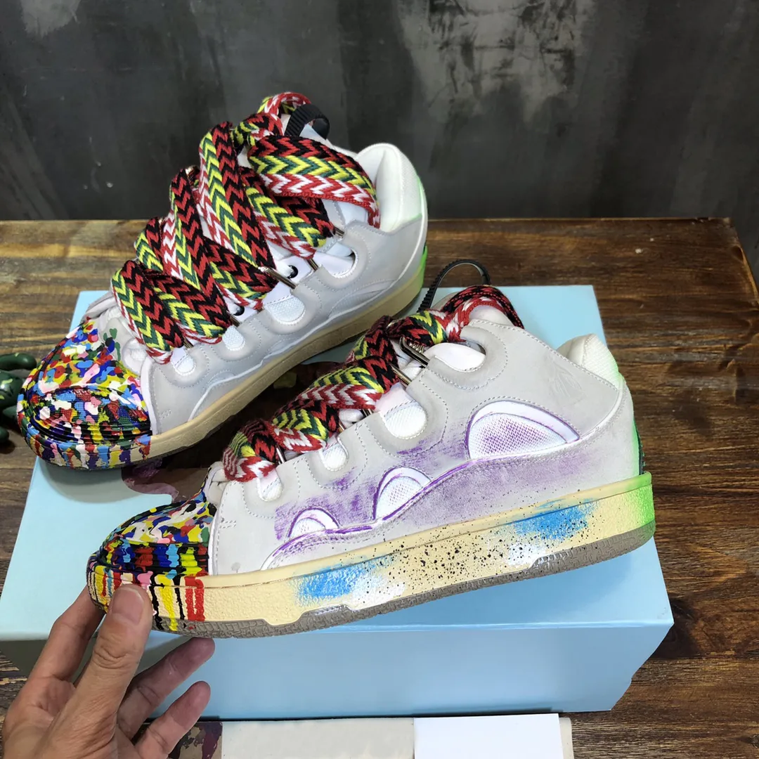 Dress Shoes Velvet Sneakers for Men and Women, Multi-Lace Printed