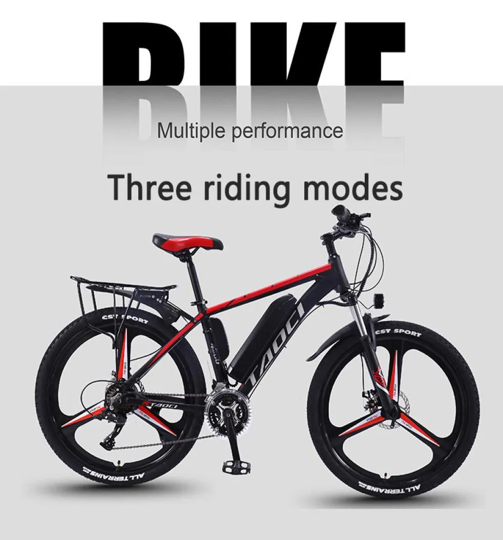 2020 Nieuwe 26 -inch elektrische fiets lithiumbatterij helpt mountainbike offroad volwassen variabele snelheid auto unisex selfcycling6995652