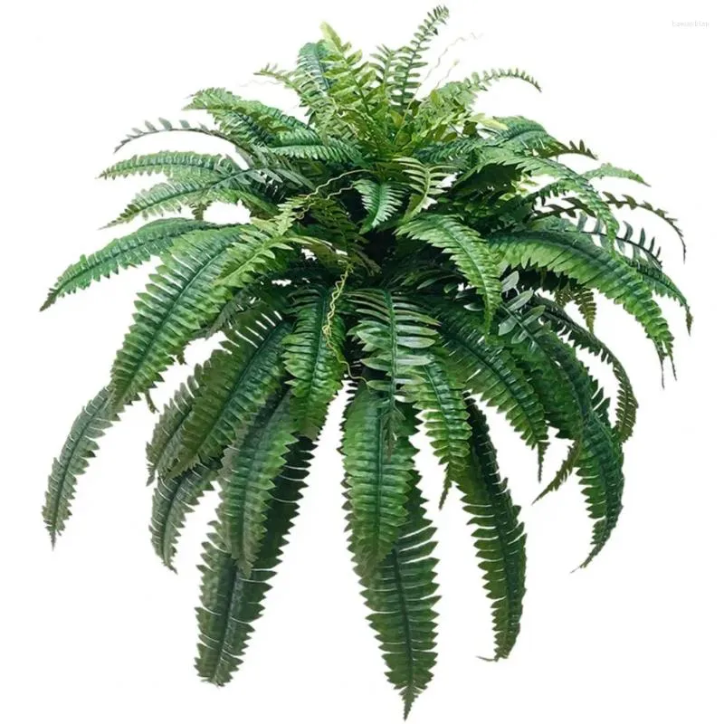 Decorative Flowers Realistic Artificial Plant Natural-looking Fern Uv Resistant For Home Garden Wedding