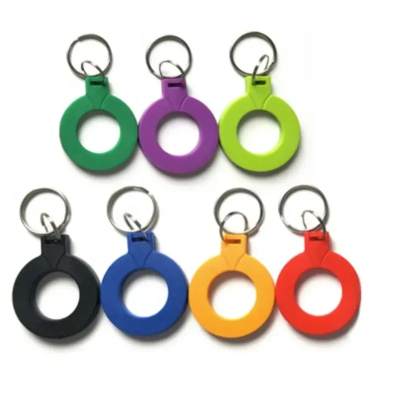 Keychains 10pcs ufuid 13.56 MHz carte IC Keychain Smart RFID Key FOB NFC TAG UNIT 0 BLOC 0 REWRITABLE S50