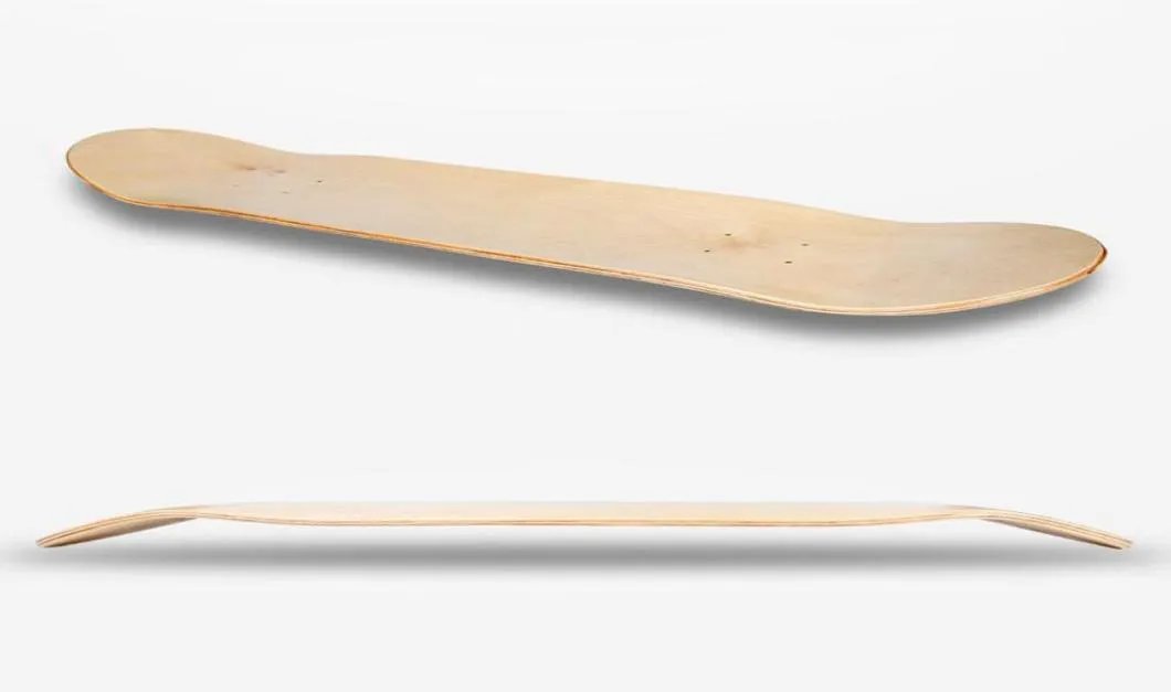 8inch 8layer Maple Blank Skateboard double concave Double planche à roulettes à skate naturel planche à roulettes de pont de pont en bois en bois longboard6602444