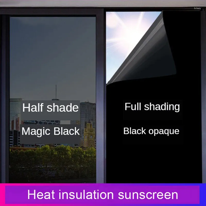 Window Stickers Shading Heat Insulation And Sunscreen Anti-Peeping Cellophane Film Tinted For Home Office LBE