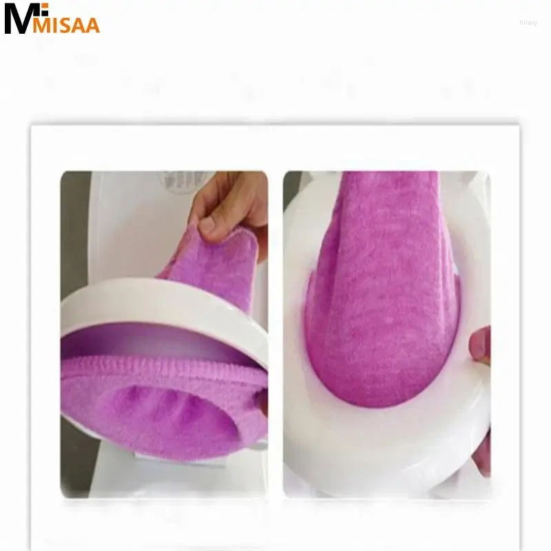 Alfombrillas de baño baño colorido baño wc asiento suave tope de tapa calentadora almohadillas de tapa en forma de O bidet lavable