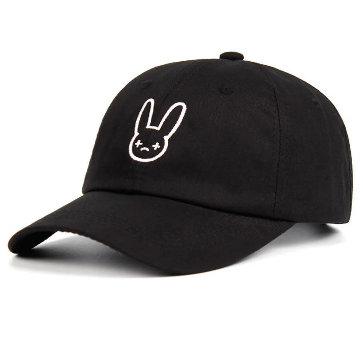 Bad Bunny 100 Rapper di cappello di cotone Reggaeton Artist Hat Hat Hat Snapbacks Unisex Baseball Cap Hat Hip Hop ricami Hip Hop Hats8231135
