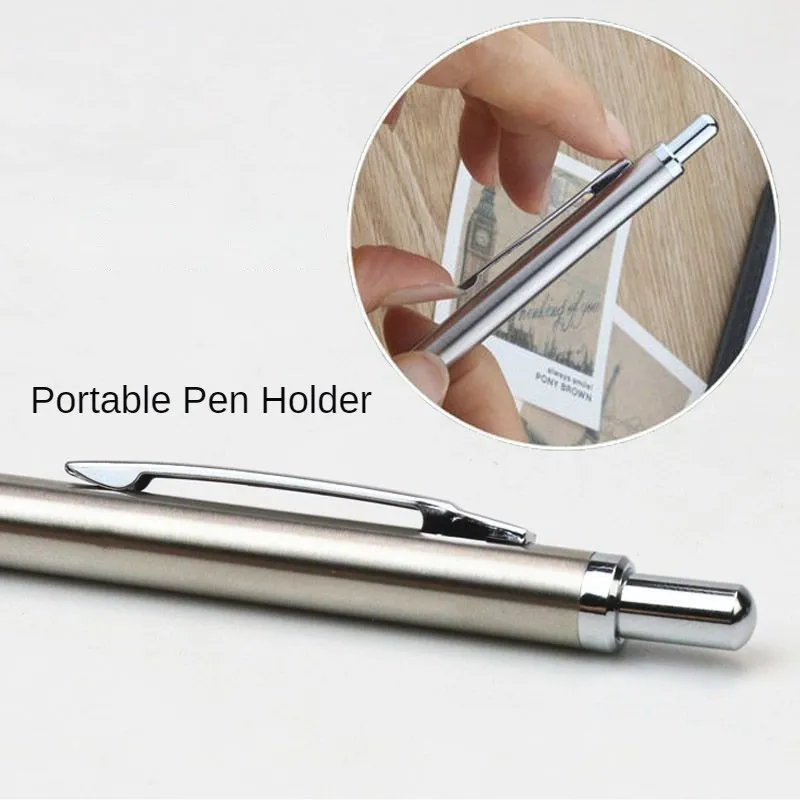 Mechanic Pencil, Automatic Press Pencil, Stainless Steel Pen School Stationery For Note-Taking Drafting Engineering Students Teachers College Home Work Woodworking